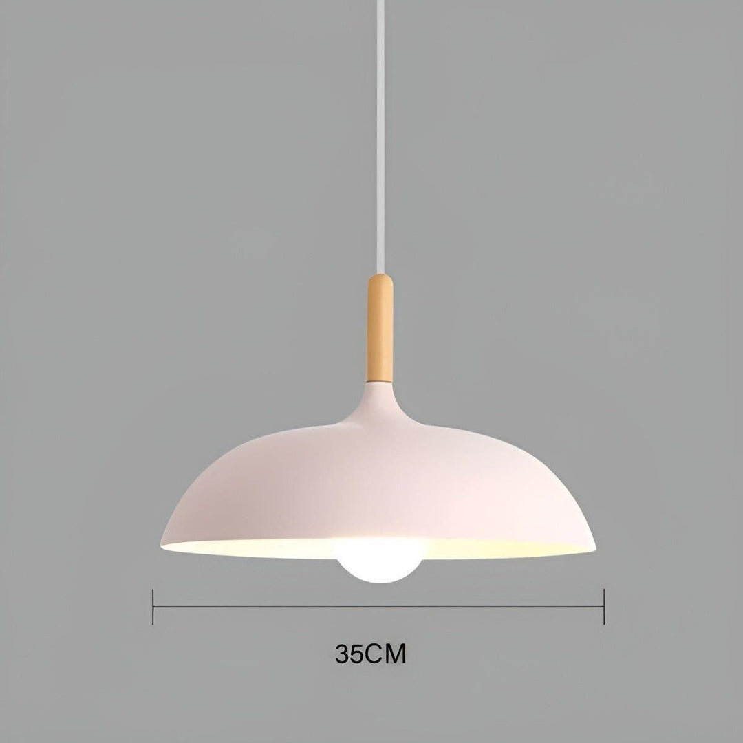 Lampa wisząca z dębu – Minimalistyczne oświetlenie sufitowe w skandynawskim stylu