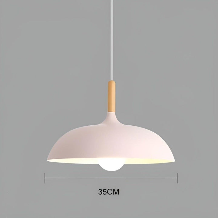 Lampa wisząca z dębu – Minimalistyczne oświetlenie sufitowe w skandynawskim stylu
