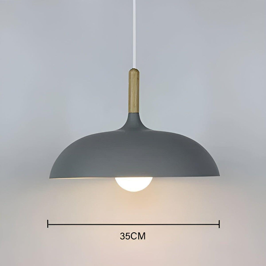 Lampa wisząca z dębu – Minimalistyczne oświetlenie sufitowe w skandynawskim stylu