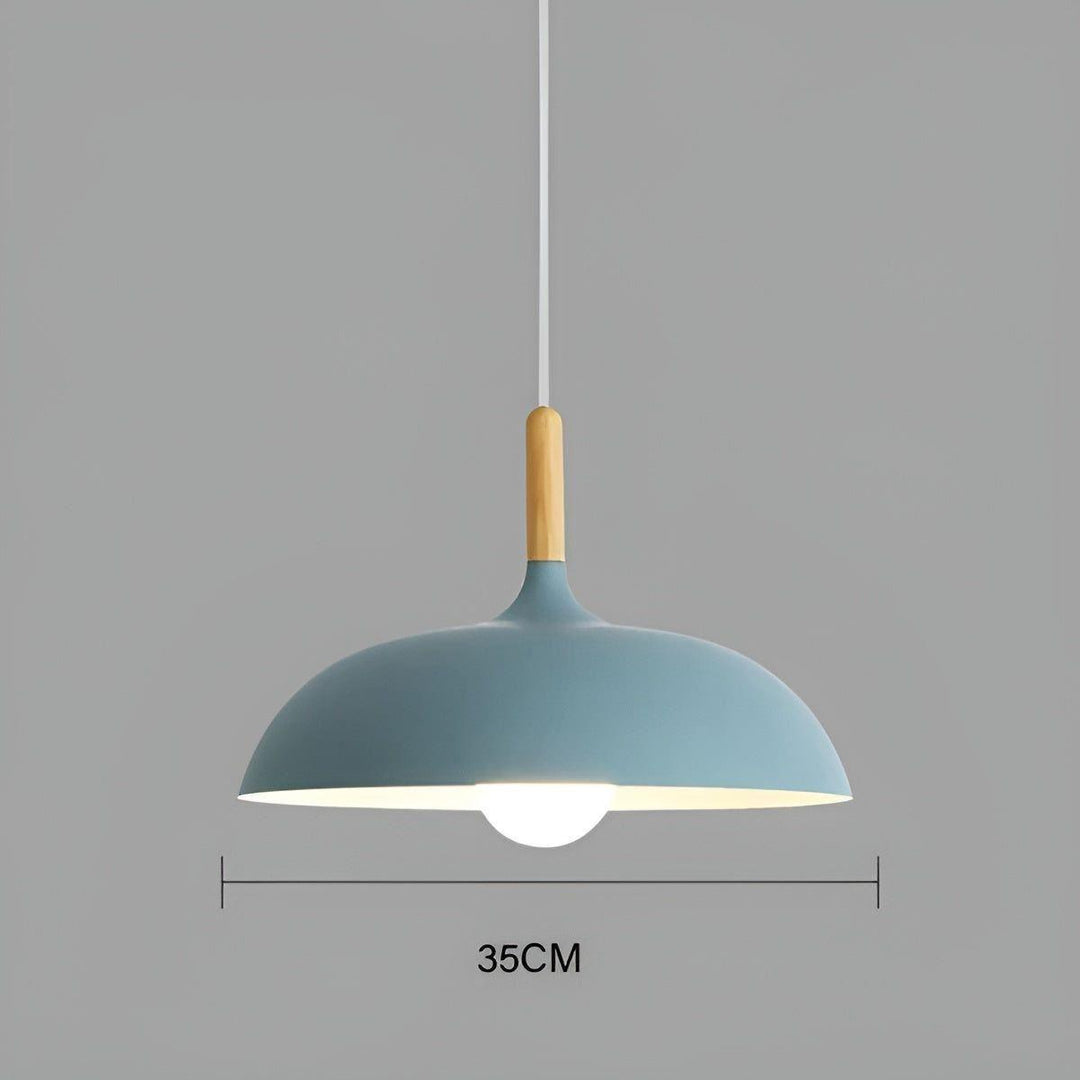 Lampa wisząca z dębu – Minimalistyczne oświetlenie sufitowe w skandynawskim stylu