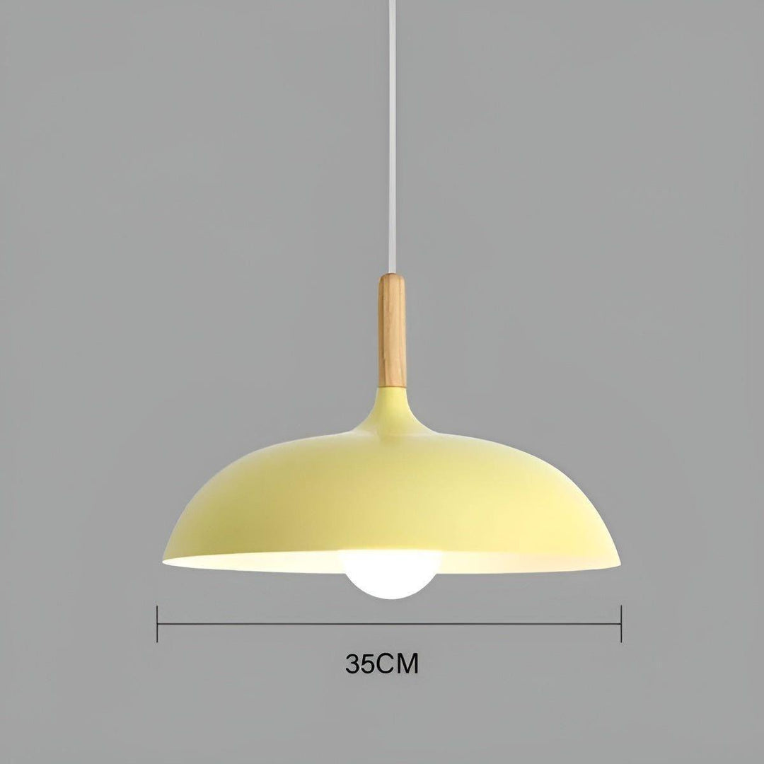Lampa wisząca z dębu – Minimalistyczne oświetlenie sufitowe w skandynawskim stylu