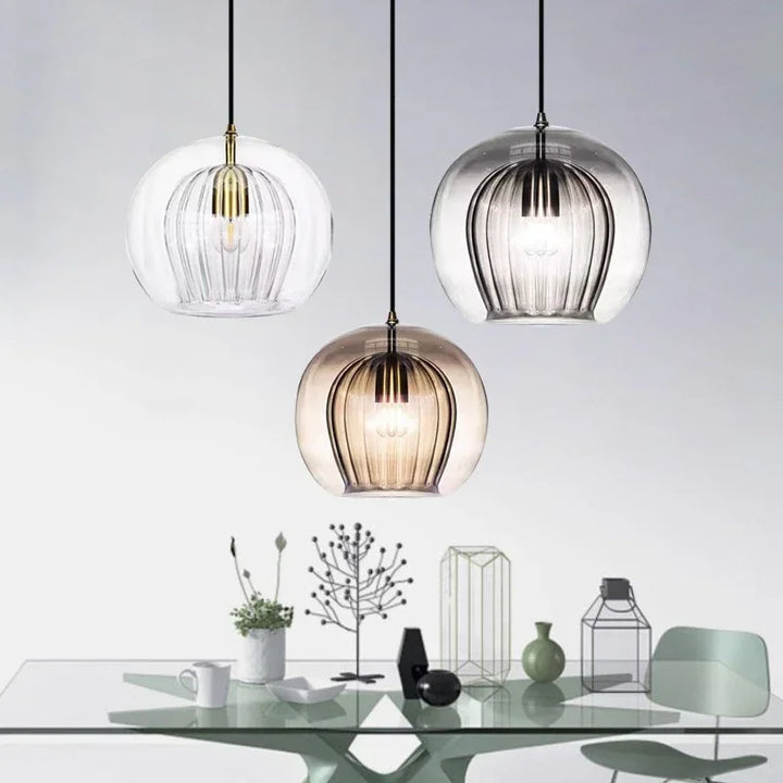 LuxeSphere - Nowoczesna szklana lampa wisząca