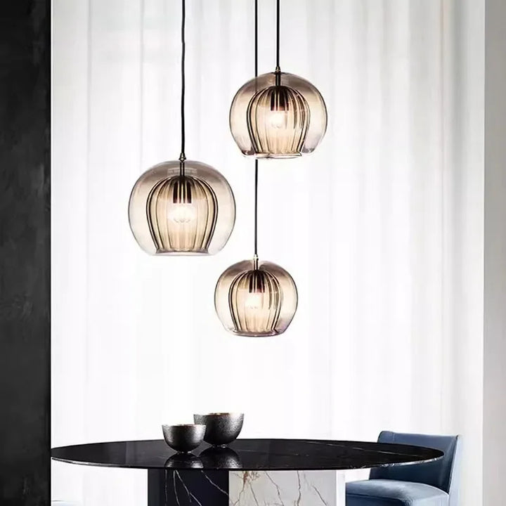 LuxeSphere - Nowoczesna szklana lampa wisząca