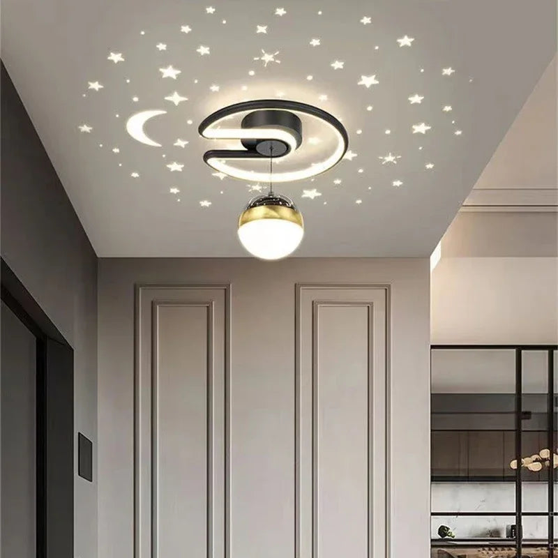 Carvallo – lampy sufitowe LED z designem gwiazd i księżyca dla magicznej atmosfery w domu