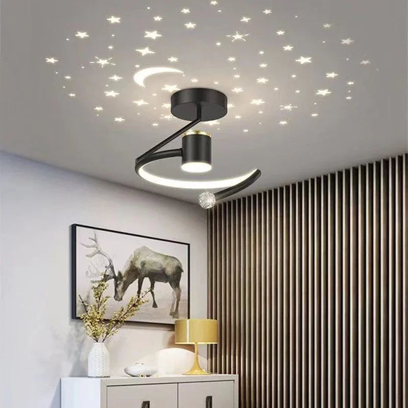 Carvallo – lampy sufitowe LED z designem gwiazd i księżyca dla magicznej atmosfery w domu