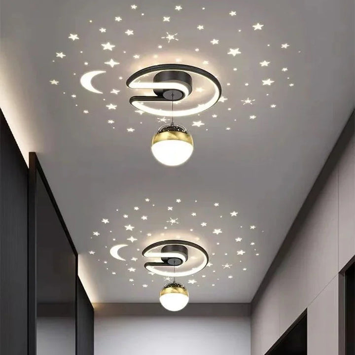 Carvallo – lampy sufitowe LED z designem gwiazd i księżyca dla magicznej atmosfery w domu
