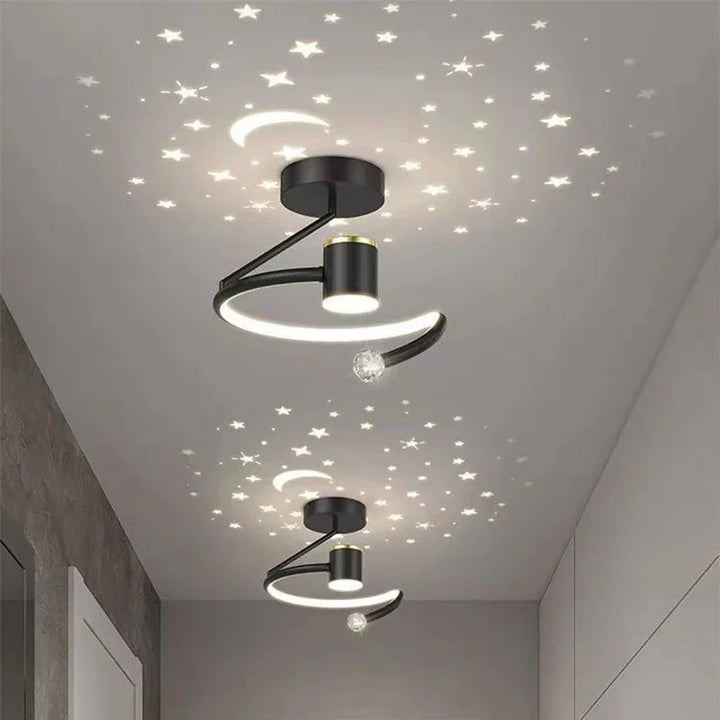 Carvallo – lampy sufitowe LED z designem gwiazd i księżyca dla magicznej atmosfery w domu