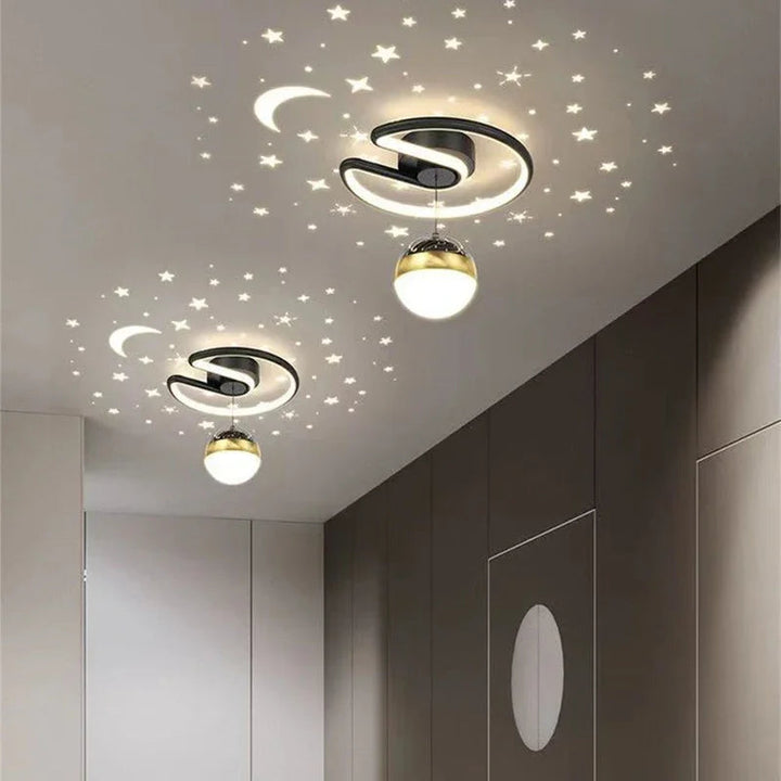 Carvallo – lampy sufitowe LED z designem gwiazd i księżyca dla magicznej atmosfery w domu