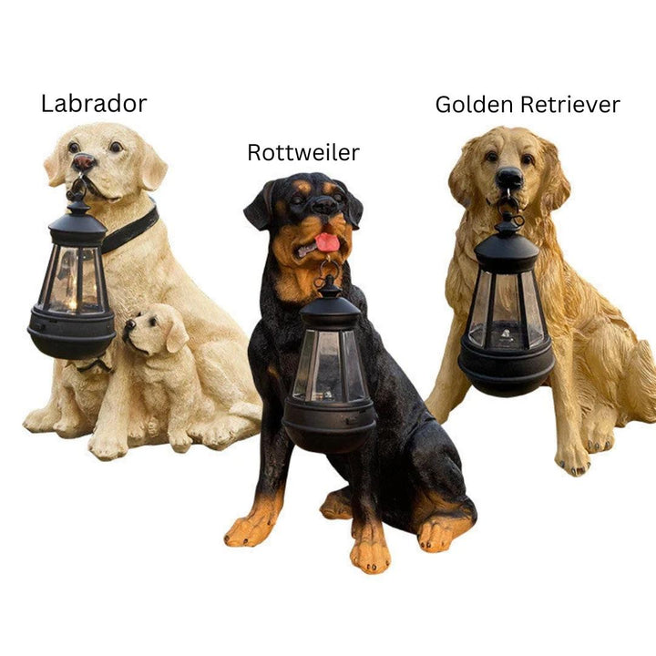 Lampa Carvallo Trädgårdhund | Ręcznie robiona i odporna na warunki atmosferyczne | Automatyczne światło | Model BellaLu