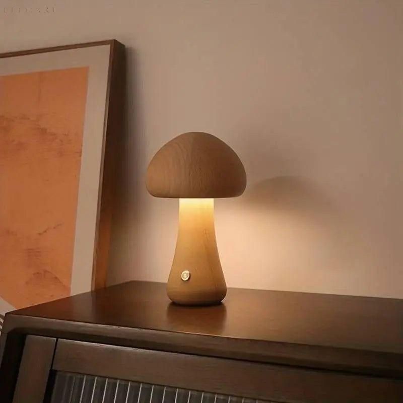 Lampa Grzybowa - Svamp Nocna Lampa Stolikowa