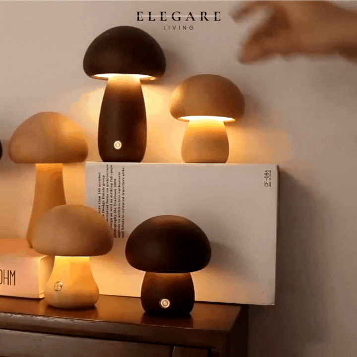 Lampa Grzybowa - Svamp Nocna Lampa Stolikowa