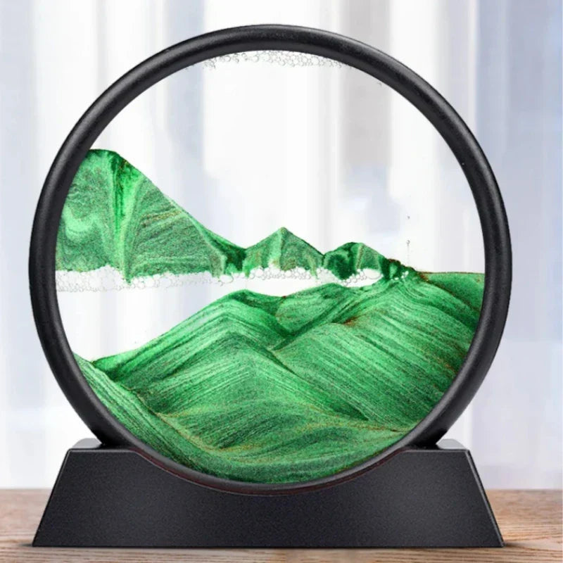3D Ruchoma Sztuka Piaskowa Rzeźba z Głębin Mórz dla Relaksu Dekoracja
