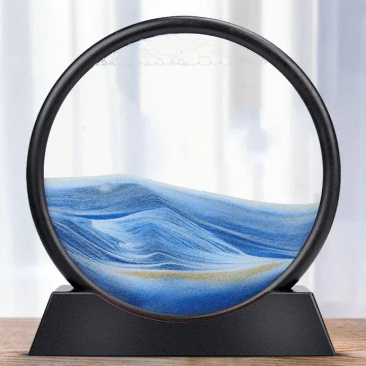 3D Ruchoma Sztuka Piaskowa Rzeźba z Głębin Mórz dla Relaksu Dekoracja