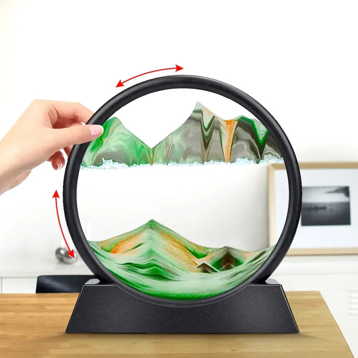 3D Ruchoma Sztuka Piaskowa Rzeźba z Głębin Mórz dla Relaksu Dekoracja