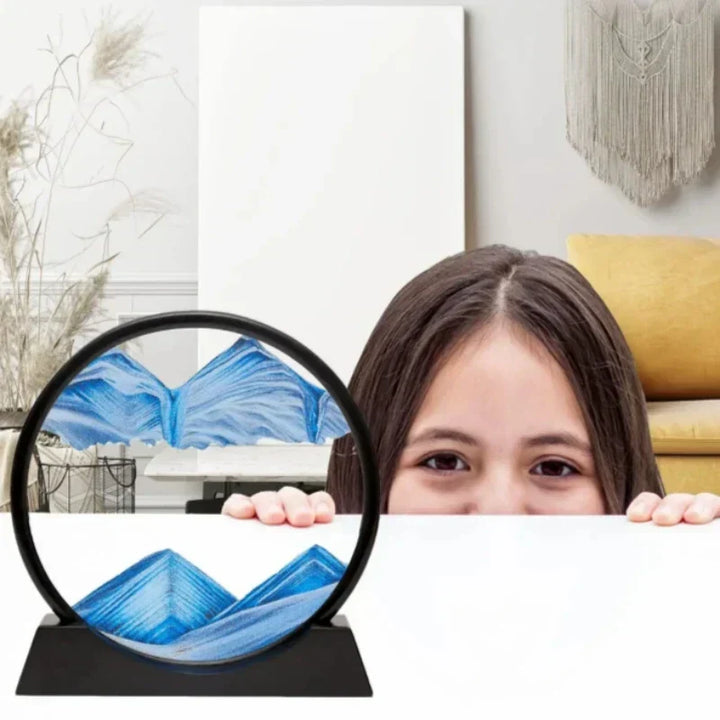 3D Ruchoma Sztuka Piaskowa Rzeźba z Głębin Mórz dla Relaksu Dekoracja