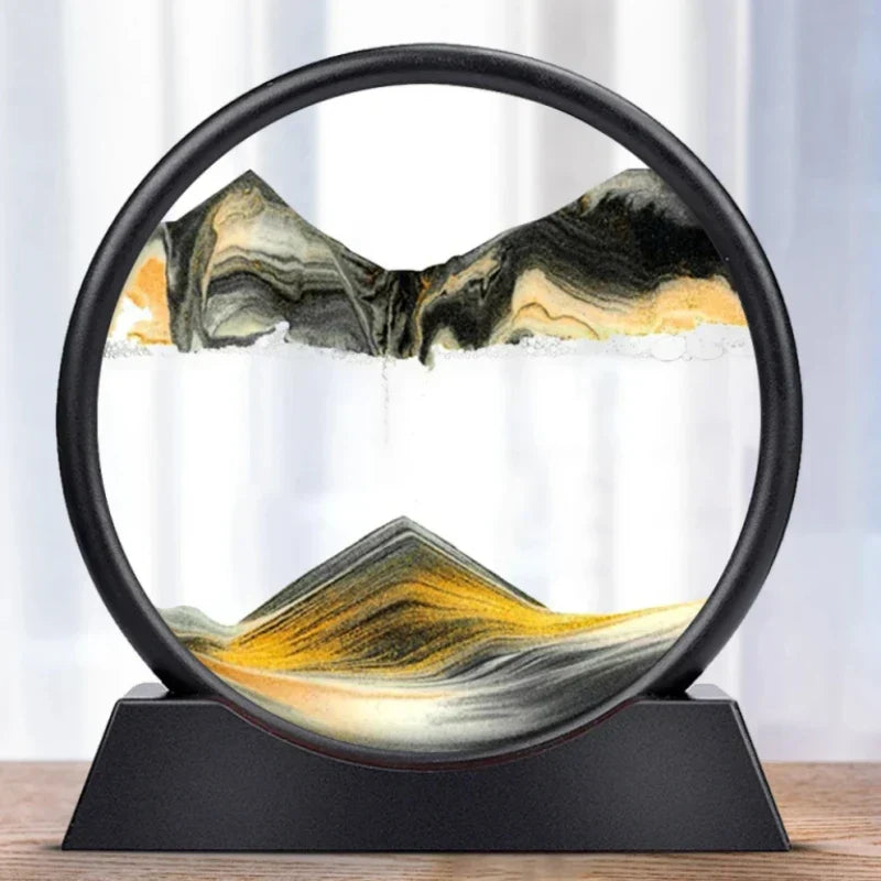 3D Ruchoma Sztuka Piaskowa Rzeźba z Głębin Mórz dla Relaksu Dekoracja