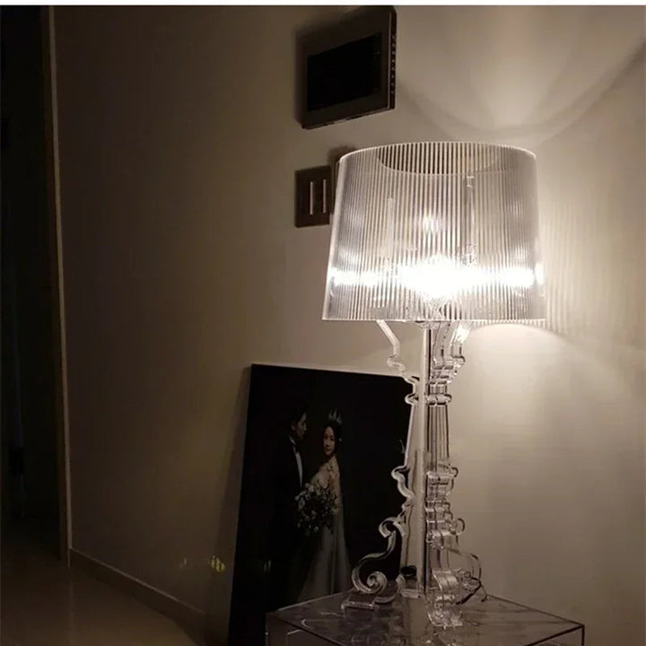 Burgundowa Lampa Stołowa z Ponadczasową Elegancją do Wnętrz