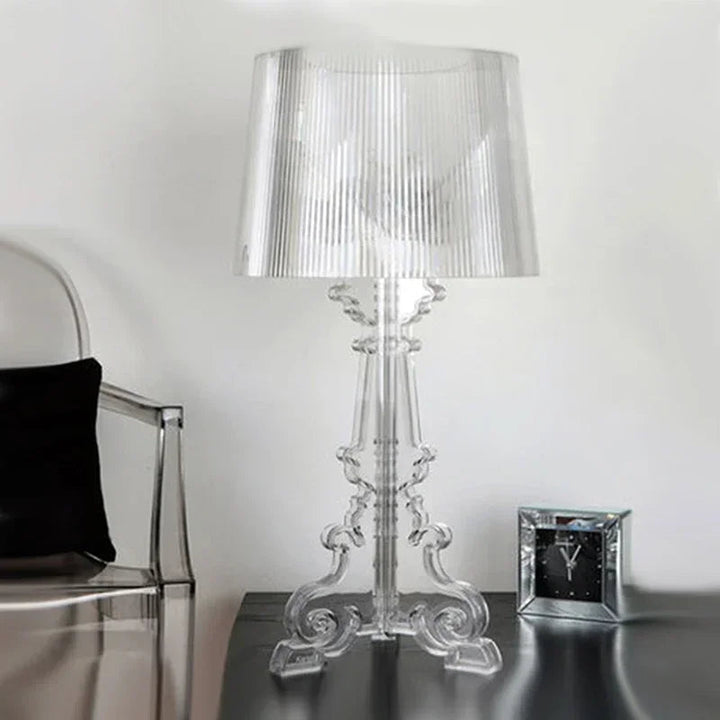 Burgundowa Lampa Stołowa z Ponadczasową Elegancją do Wnętrz