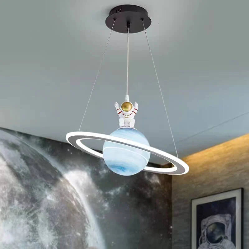 Lampa LED Wisząca z Planetarnym Motywem do Pokoju Dziecięcego