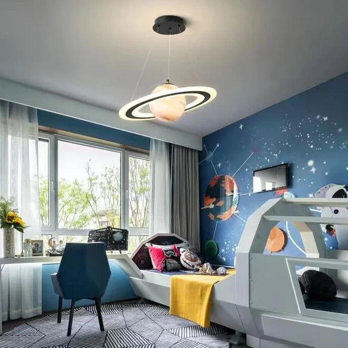 Lampa LED Wisząca z Planetarnym Motywem do Pokoju Dziecięcego