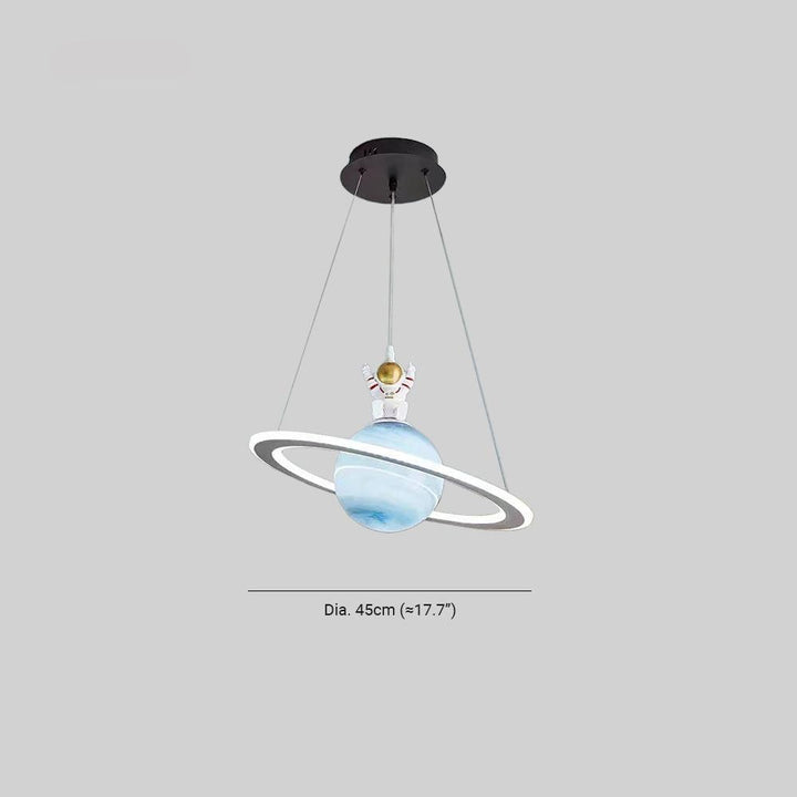 Lampa LED Wisząca z Planetarnym Motywem do Pokoju Dziecięcego