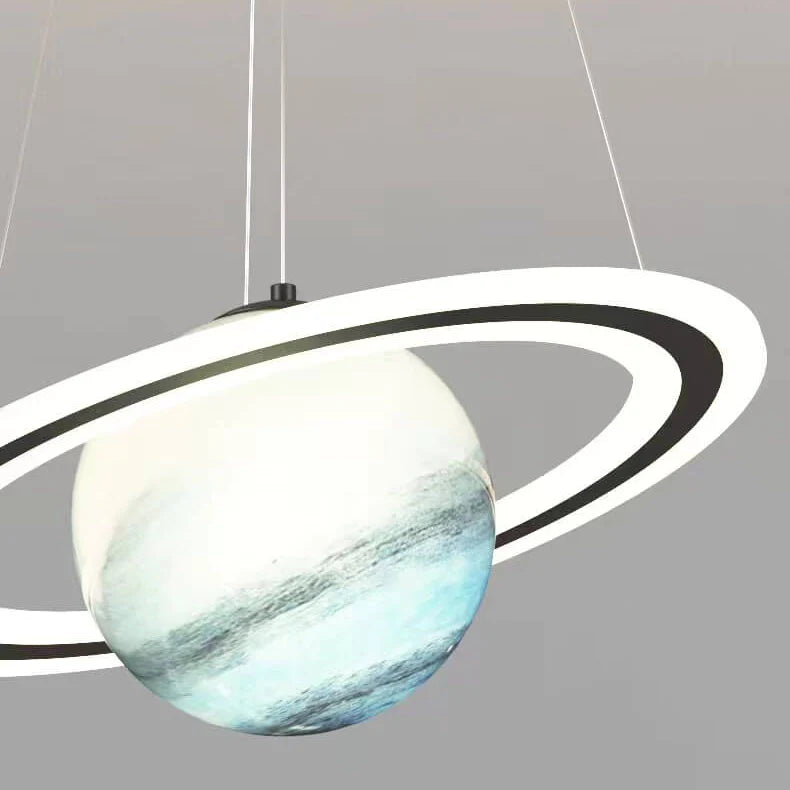Lampa LED Wisząca z Planetarnym Motywem do Pokoju Dziecięcego