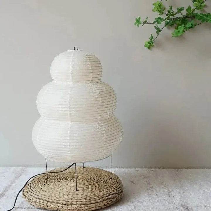 Hikari Washi Lampa Podłogowa | 60 cm | Papier Rysunkowy | Atmosferyczne Światło | Krok po Kroku