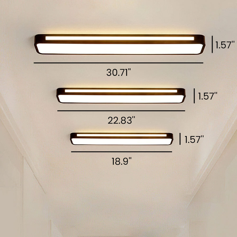 Nordycka Minimalistyczna Długa Lampa LED sufitowa