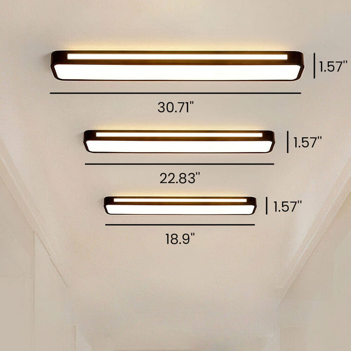Nordycka Minimalistyczna Długa Lampa LED sufitowa