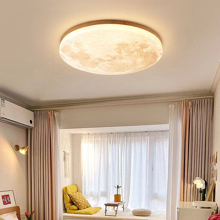 Elegancka lampa sufitowa LED inspirowana Księżycem
