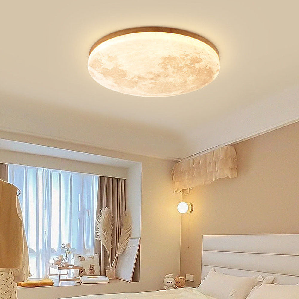 Elegancka lampa sufitowa LED inspirowana Księżycem
