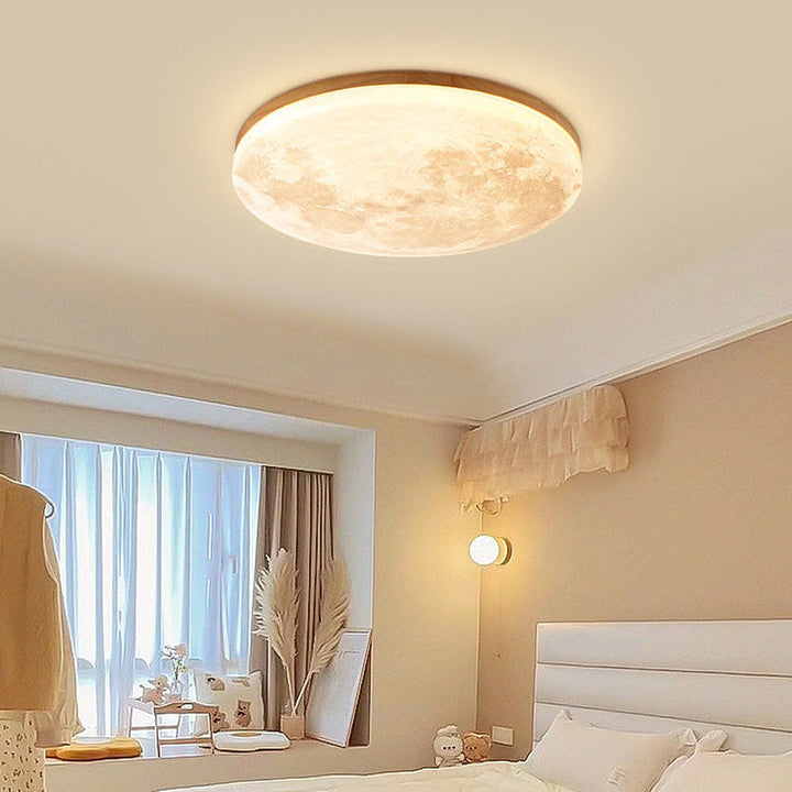 Elegancka lampa sufitowa LED inspirowana Księżycem
