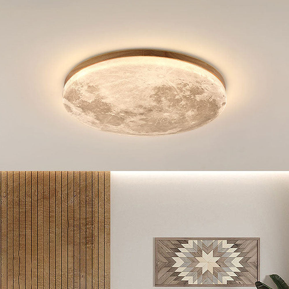 Elegancka lampa sufitowa LED inspirowana Księżycem