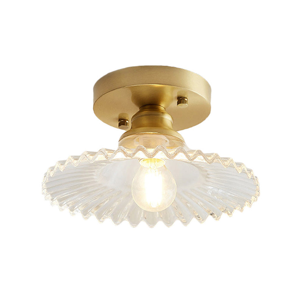 Lampa sufitowa nowoczesna szklana półzawieszana