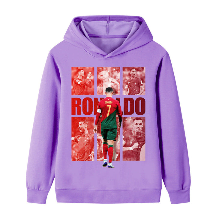Hoodie Piłkarski Ronaldo dla Dzieci - Portugalia - Styl