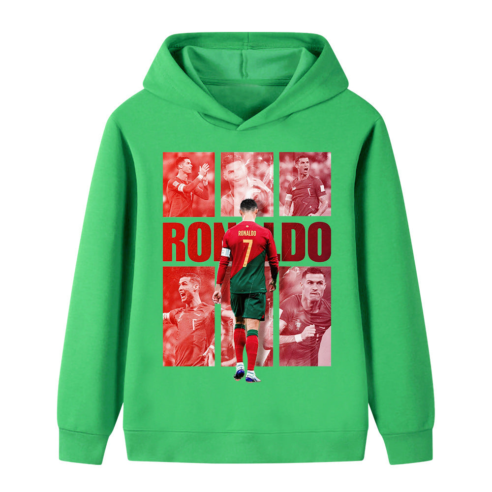 Hoodie Piłkarski Ronaldo dla Dzieci - Portugalia - Styl