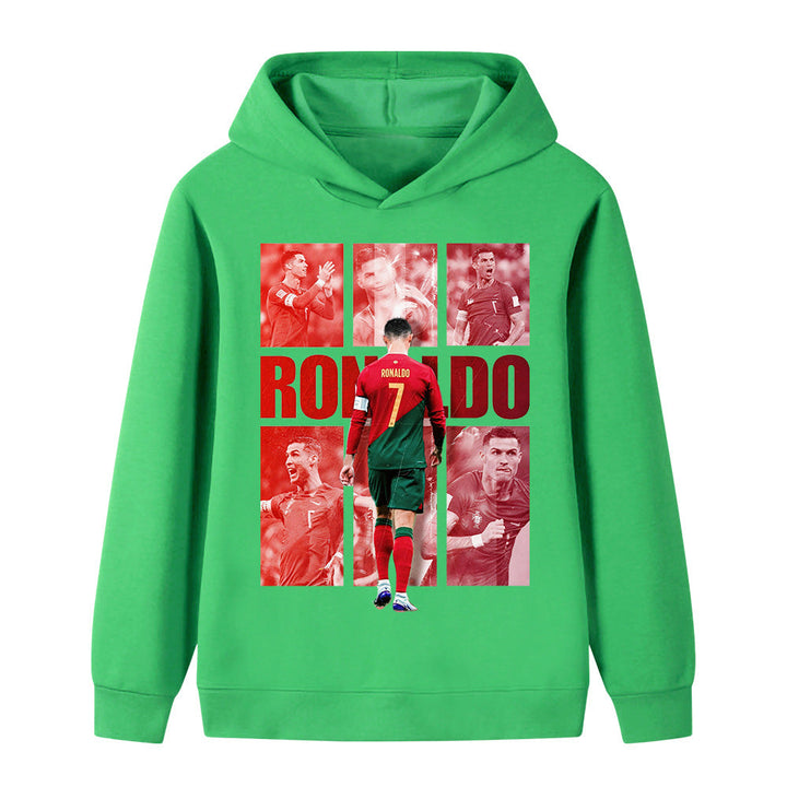 Hoodie Piłkarski Ronaldo dla Dzieci - Portugalia - Styl