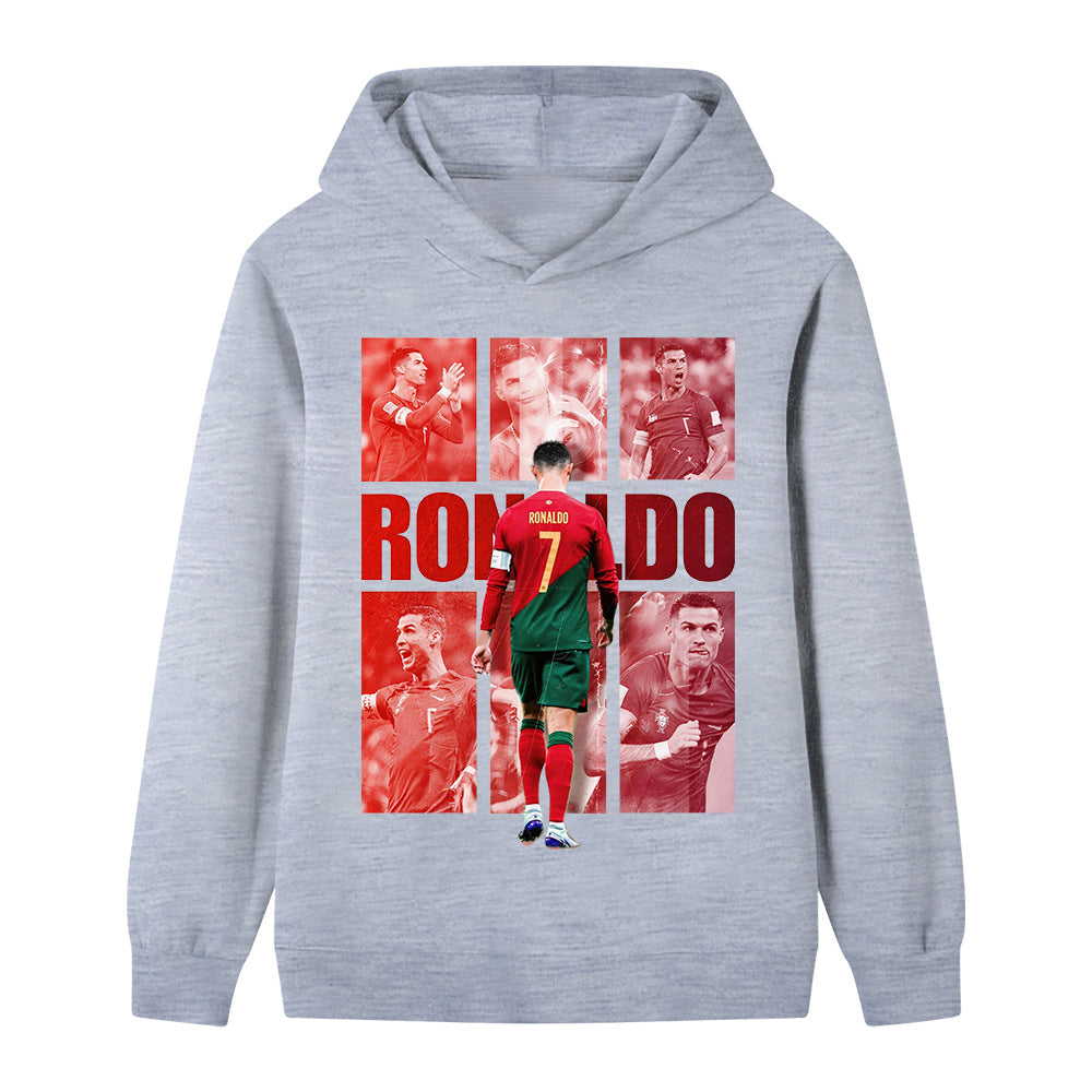 Hoodie Piłkarski Ronaldo dla Dzieci - Portugalia - Styl
