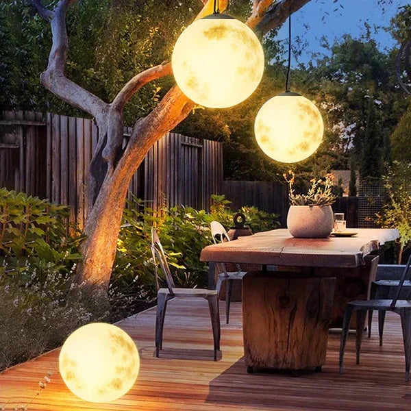 Zewnętrzna Lampa LED Wieszana Kula do Ogrodu