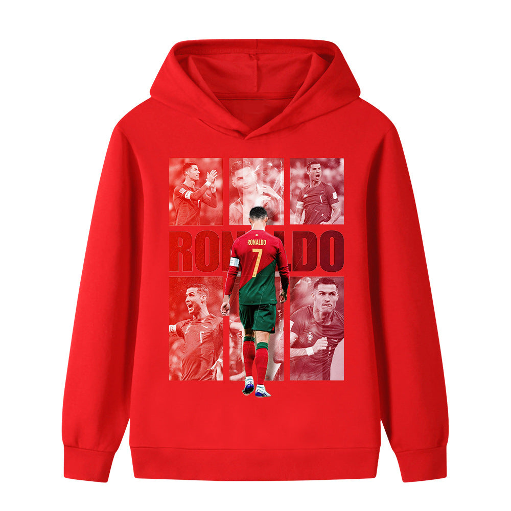 Hoodie Piłkarski Ronaldo dla Dzieci - Portugalia - Styl