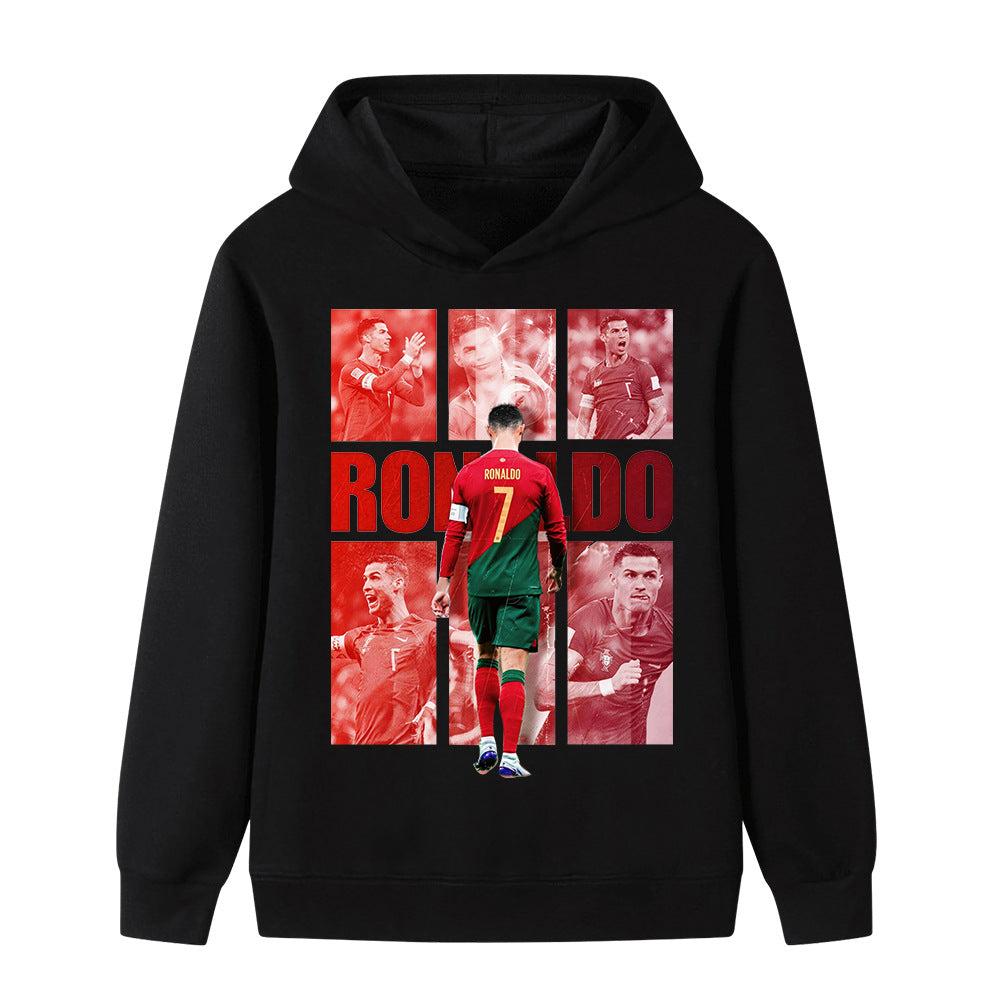 Hoodie Piłkarski Ronaldo dla Dzieci - Portugalia - Styl