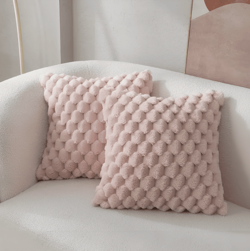 DreamHaven – Luksusowa Miękka Poszewka na Poduszkę z Puszystym Wzorem