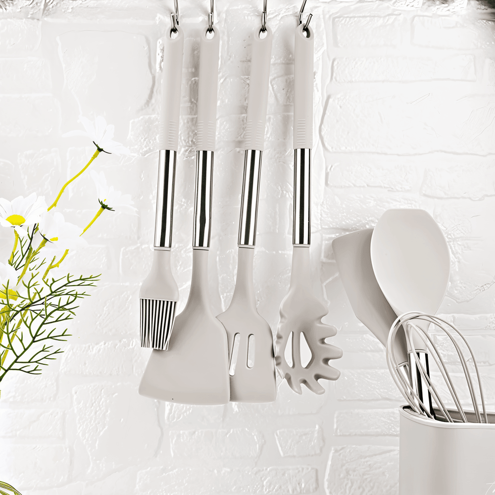KitchenPro Silikonowe Akcesoria Kuchenne – Kompletny zestaw 12 częściowy
