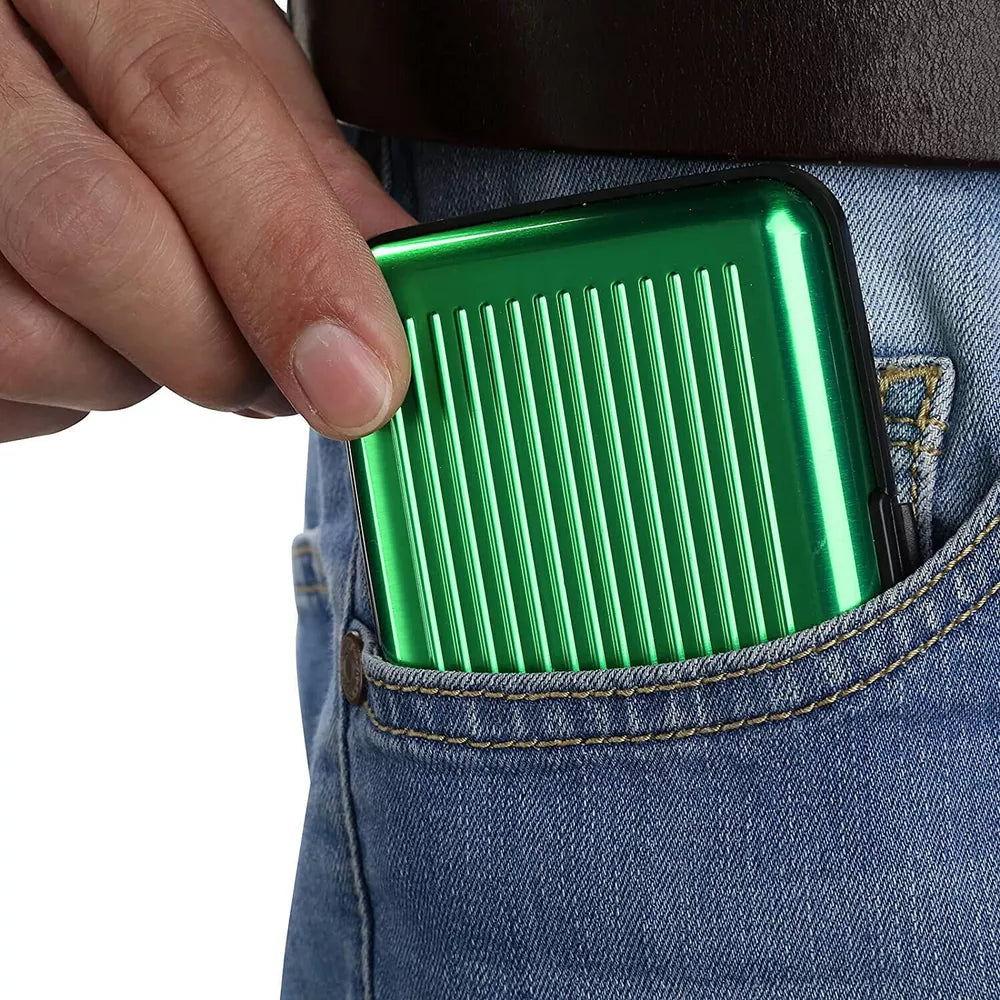 Aluminiowy Portfel z Blokadą RFID
