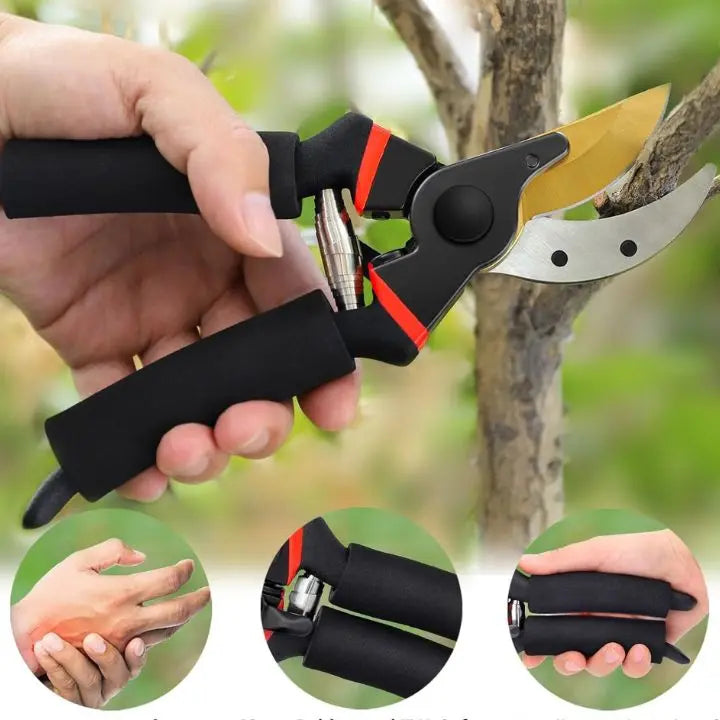 Ergonomiczne nożyce ogrodowe – Wytrzymała stal nierdzewna do precyzyjnego przycinania