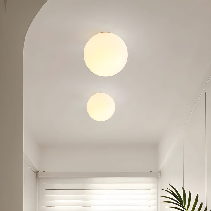 Okrągła Szklana Lampa Ścienna – Nowoczesna Lampa LED do Salonu lub Przedpokoju