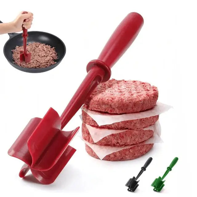 Royallure Odporny na Ciepło Nylonowy Rozdrabniacz Mięsa z Ergonomiczną Rączką — Rozdrabnia Mięso na Hamburgera