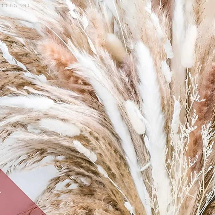 RusticPampas Dekor - Naturalne Puchate Trawy Pampas Boho do Dekoracji Wnętrz