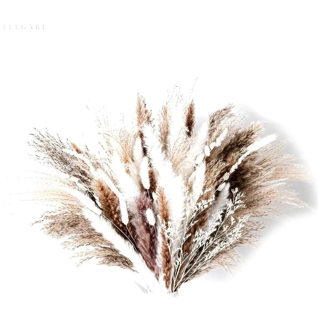 RusticPampas Dekor - Naturalne Puchate Trawy Pampas Boho do Dekoracji Wnętrz