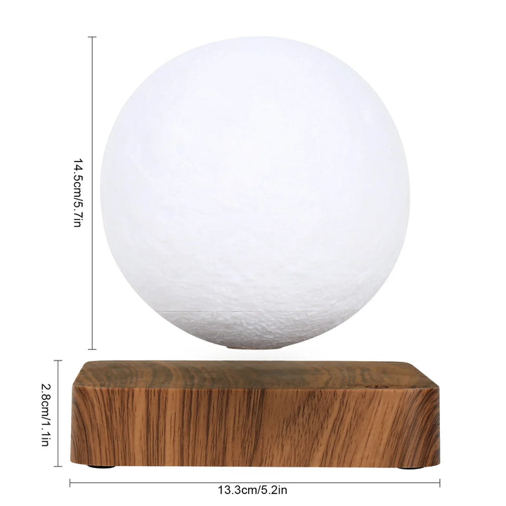 LunaGlow Lampa Księżycowa – Latająca Lampa LED 3D z Magnetycznym Designem Levitacyjnym